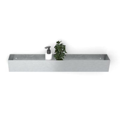 Looox Colour shelf box Special BoX rectangulaire 60x10x10cm Inox brossé