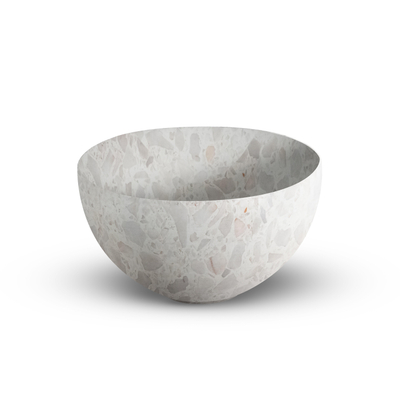 Looox Sink Ceramic Small Vasque à poser diamètre 23cm rond terrazzo beige