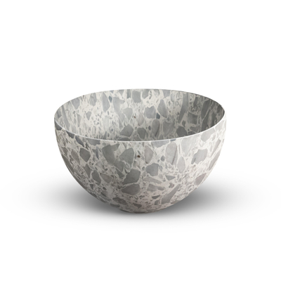 Looox Sink Ceramic Small Vasque à poser diamètre 23cm terrazzo gris