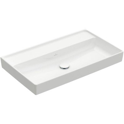 Villeroy & Boch Collaro Plan vasque 80x47cm trou de robinet sans trop-plein Blanc