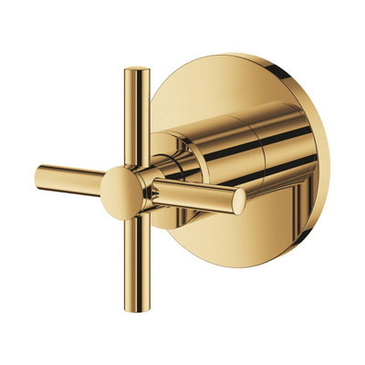 Grohe Atrio Mitigeur thermostatique encastré - 1 bouton - robinet d'arrêt - avec croisillon - cool sunrise