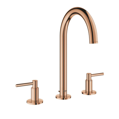 GROHE Atrio Wastafelkraan Opbouw - uitloop 16.6cm - M-size - waste - draaibaar - warm sunset