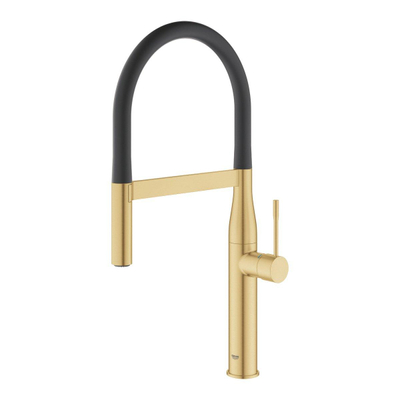 Grohe Essence Keukenkraan - hoog - 2 straalsoorten - met profesionele handdouche - brushed cool sunrise (goud)