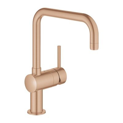 GROHE Minta Mitigeur de cuisine - haut - bec en U orientable - warm sunset brossé