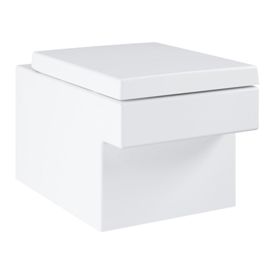 GROHE Cube Ceramic hangtoilet – spoelrandloos – verdekte bevestiging – 37 x 56,5 cm – glans wit PureGuard
