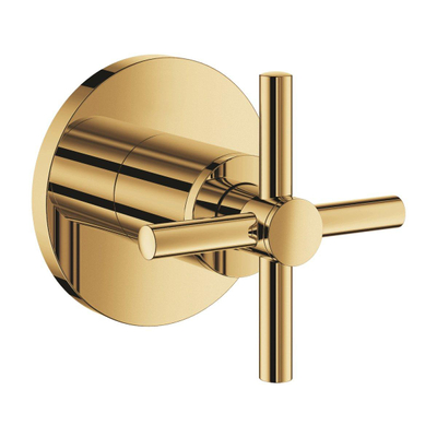 Grohe Atrio Mitigeur thermostatique encastré - 1 bouton - robinet d'arrêt - avec croisillon - cool sunrise