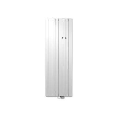Vasco Zaros V75 Radiateur design vertical aluminium 120x37.5cm 885W raccord 0066 blanc à relief