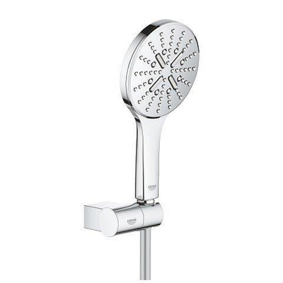 Grohe Rainshower SmartActive 130 Handdoucheset - 3 straalsoorten - rond - met houder - verstelbaar - gladde slang - 150cm - chroom