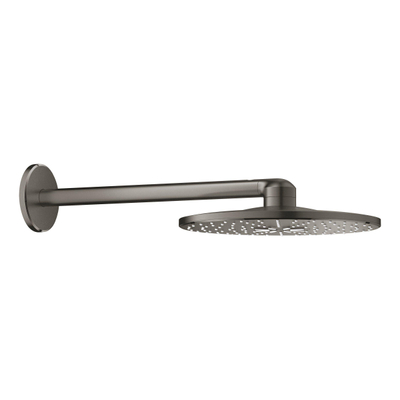 GROHE Rainshower SmartActive 310 Douche de tête - 31cm - 2 types de jets - bras mural 43cm - graphite dur brossé