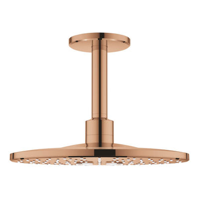 GROHE Rainshower SmartActive Douche de tête 31cm avec bras de douche plafond 2 jets Warm sunset brillant (cuivre)