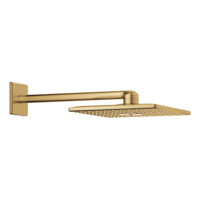 GROHE Rainshower SmartActive 310 Cube Hoofddouche - 31x31cm - 2 straalsoorten - wandarm 43cm - geborsteld cool sunrise