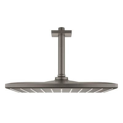 GROHE Rainshower Mono 310 Cube Hoofddouche - 31x31cm - 1 straalsoort - plafondarm 14.2cm - geborsteld hard graphite
