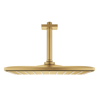 Grohe Rainshower SmartActive 310 Cube Hoofddouche - 31x 31cm - 1 straalsoort - plafondarm 14.2cm - brushed cool sunrise (goud)