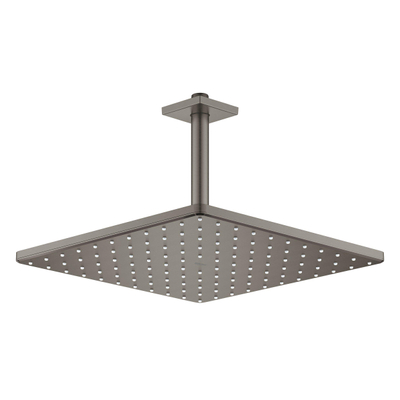GROHE Rainshower Mono 310 Cube Douche de tête - 31x31cm - 1 jet - bras de plafond 14,2cm - graphite dur brossé