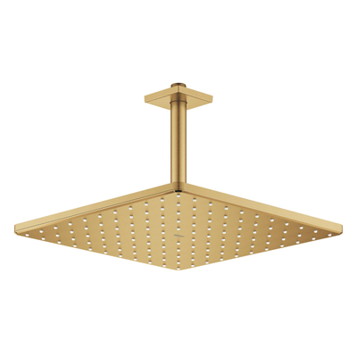 GROHE Rainshower SmartActive 310 Cube Douche de tête - 31x31cm - 1 type de jet - bras de plafond 14,2cm - cool sunrise brossé