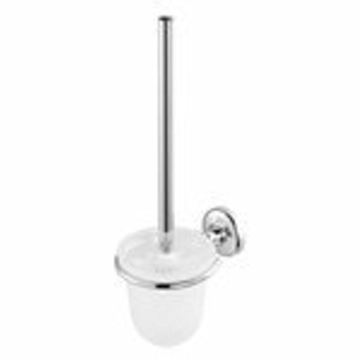 Geesa Hotel Brosse de toilettes avec support Chrome (tête de brosse blanche)