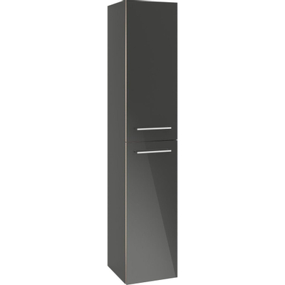 Villeroy & Boch Avento Armoire colonne 34.6x176cm 2 portes droite Crystal black