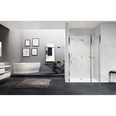 Novellini Young 2.0 Porte de douche - 77-81cm - noir satiné