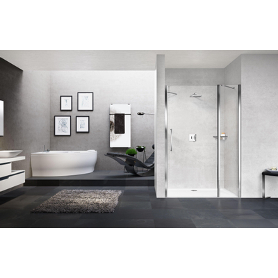 Novellini Young 2.0 Porte de douche - 77-81cm - noir satiné