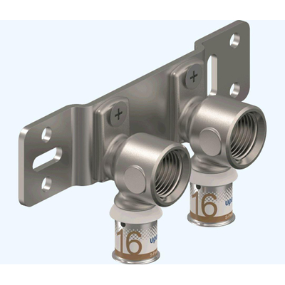 Uponor S press plus plaque de montage pour presse radiale 16mmx1/2bi non rotative avec plaques murales hoh 50mm