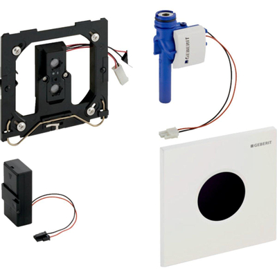 Geberit Type01 urinioir bedieningsplaat - batterij - rond - glans chroom