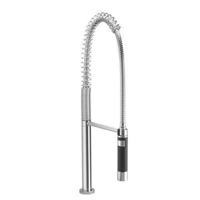 Dornbracht Divers professional spoeldouchegarnituur voor keukenkraan hoog 66.5cm voor 2 gats kraan ElioMeta.02+3 gats Tara (Classic) chroom