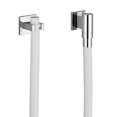 Dornbracht WaterTube Coude de raccord mural Kneipp avec support mural avec rosace chrome