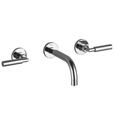 Dornbracht Tara afbouwdeel wastafelkraan - voorsprong 19cm - zonder waste - platina (grijs)