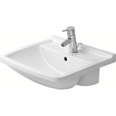 Duravit Starck 3 Philippe Starck - 3 halfinbouw wastafel - 55x46cm - wit