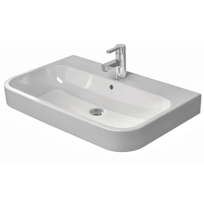 Duravit Happy D.2 Meubelwastafel - geslepen - met overloop - met 1 kraangat - 80x50.5cm - met wondergliss - wit