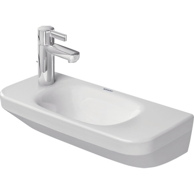 Duravit Durastyle Fontein - met overloop - zonder kraangat - 50x22cm - met wondergliss - wit