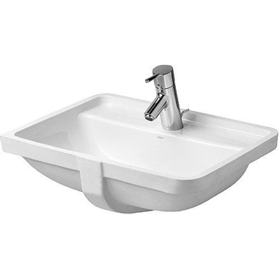 Duravit Starck 3 lavabo encastré - 52.5x40cm - 1 trou de robinet - avec trop-plein - blanc