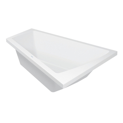 Duravit Paiova Kunststof bad acryl afgeschuind rechts - 170x130x46cm - zonder poten - glans wit
