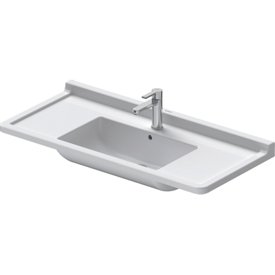 Duravit Philippe Starck 3 lavabo pour meuble 105x48.5cm avec Wondergliss blanc