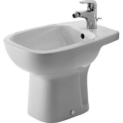 Duravit D-code Staand bidet - 540mm - 1 kraangat - met overloop - glans wit