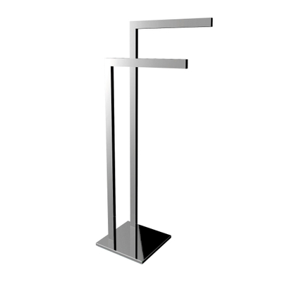 Emco Loft dubbele handdoekhouder staand model chroom
