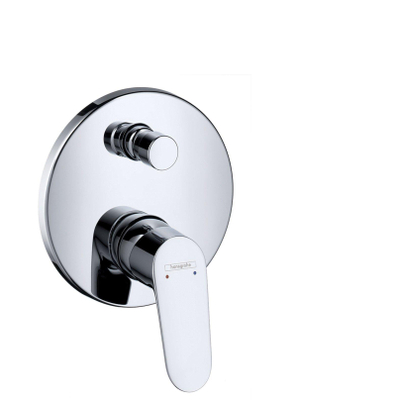 Hansgrohe Focus Eengreeps badmengkraan - afbouwdeel zekerheidsco - met - hoogglans chroom