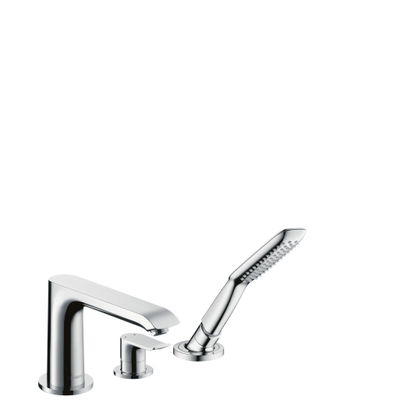 Hansgrohe Metris Robinet de baignoire sur gorge avec limiteur de température chrome brillant