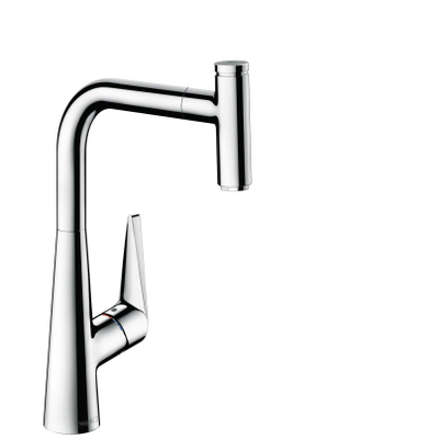 Hansgrohe Talis - select M51 1-greeps keukenmengkraan - 300 uittrekbare uitloop - sbox - hoogglans chroom