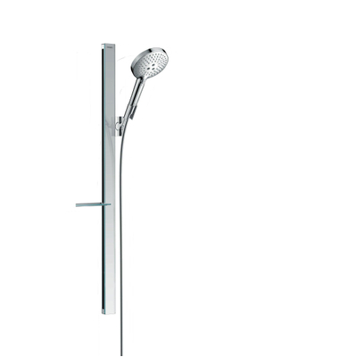 Hansgrohe Raindance Select S Unica E Ensemble de douche 90cm avec douchette Raindance Select S 120 3 jets avec porte-savon et flexible Isiflex B 160cm Chrome