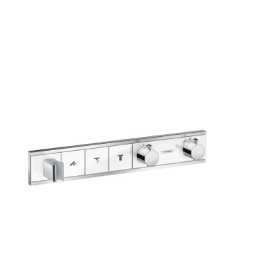 Hansgrohe RainSelect élément de finition pour robinet de douche encastré thermostatique pour 3 fonctions avec support de douchette 52.7x90cm blanc/chrome