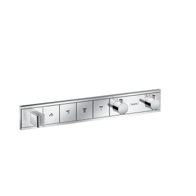 Hansgrohe RainSelect Ensemble de finition pour mitigeur de douche thermostatique encastré pour 4 fonctions 59.8x9cm chrome