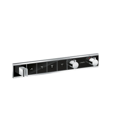 Hansgrohe RainSelect élément de finition pour robinet de douche encastré thermostatique pour 4 fonctions 59.8x90cm noir/chrome