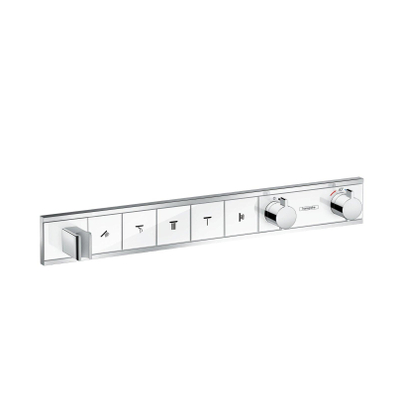 Hansgrohe RainSelect élément de finition pour robinet de douche encastré thermostatique pour 5 fonctions 66.9x90cm blanc/chrome