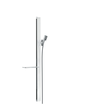 Hansgrohe Unica E - glijstang - met isiflex B - doucheslang - 160cm en casetta E zeepschaal - 90cm wit/chroom - wit chroom