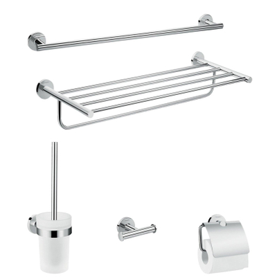 Hansgrohe Logis Universal accessoireset - 5 in 1 - hoogglans chroom
