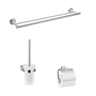 Hansgrohe Logis Universal accessoireset - 3 in 1 - hoogglans chroom