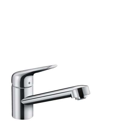 Hansgrohe Focus m42 M4221-H100 1-gats keukenkraan - coolstart EcoClick - met 360° draaibare uitloop - hoogglans chroom