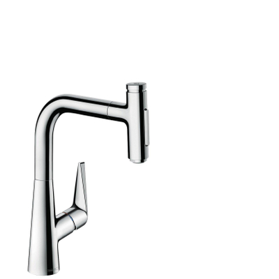 Hansgrohe Talis Select M51 M5117-H220 1-greeps keukenmengkraan - uittrekbare vuistdouche - hoogglans chroom
