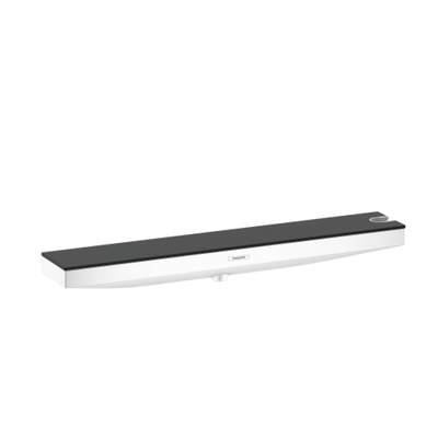 Hansgrohe RainFinity Fixfit Porter - 500 muuraansluiting - met planchet - met douchehouder rechts - 50.2x8.2cm - mat wit